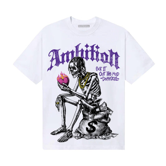 PURPLE Sneakers DopeSkill T-Shirt Ambition Graphic Streetwear - White