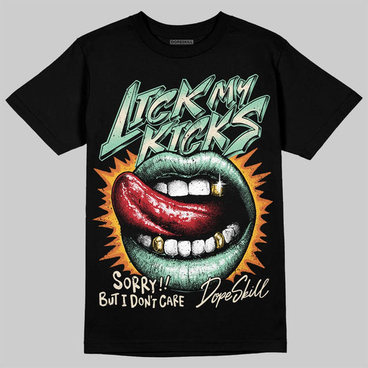 SB Dunk Low Rodeo Tourmaline DopeSkill T-Shirt Lick My Kicks Graphic Streetwear - Black