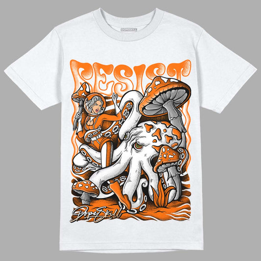 Orange, Black & White Sneakers DopeSkill T-Shirt Resist Graphic Streetwear - White 