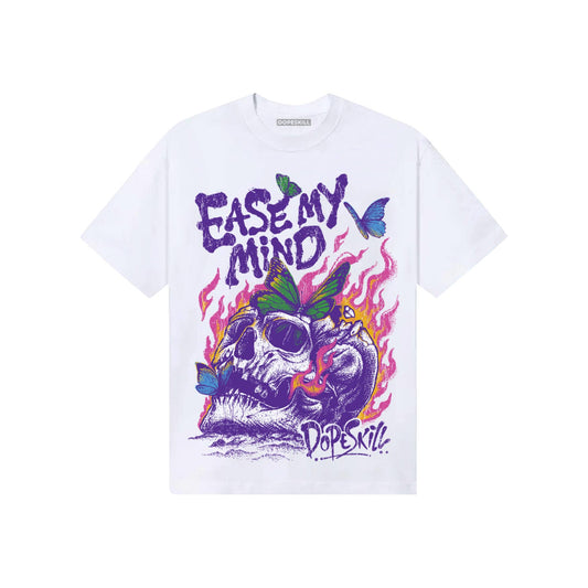 PURPLE Sneakers DopeSkill T-Shirt Ease My Mind Graphic Streetwear - White