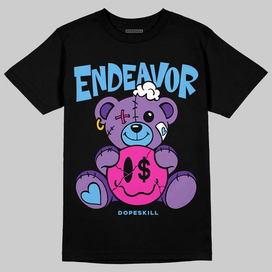 PURPLE Sneakers DopeSkill T-Shirt Endeavor Graphic Streetwear - Black
