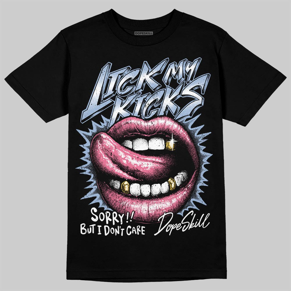 Jordan 3 GS “Cobalt Bliss” DopeSkill T-Shirt Lick My Kicks Graphic Streetwear - Black