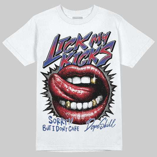 Jordan 4 “Rare Air” DopeSkill T-Shirt Lick My Kicks Graphic Streetwear - White