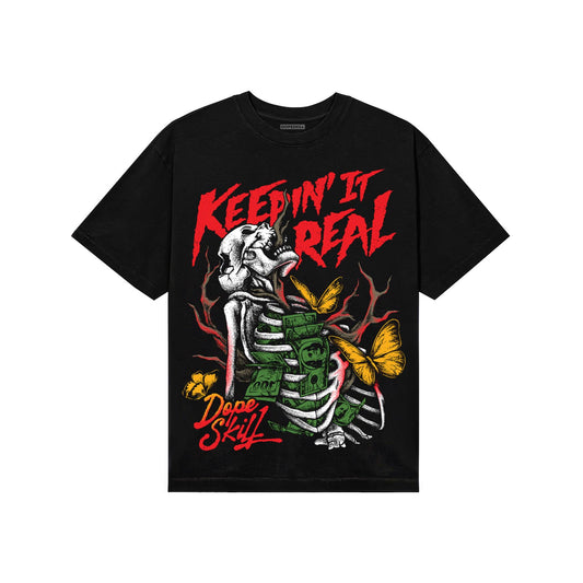 Red Sneakers DopeSkill T-Shirt Keepin' It Real Graphic Streetwear - black