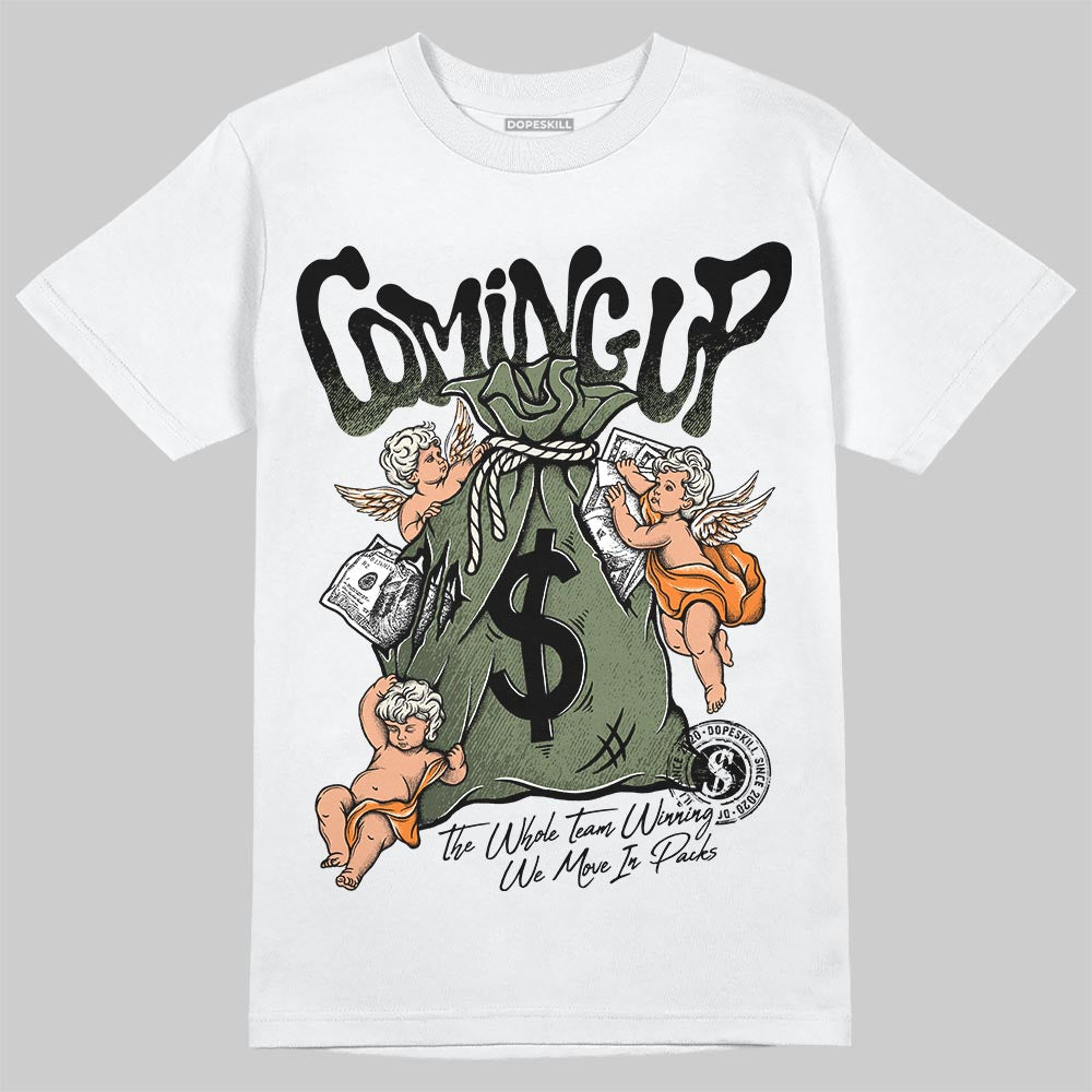 Jordan 4 Retro OG SP Undefeated (2025) DopeSkill T-Shirt Money Bag Coming Up Graphic Streetwear - White