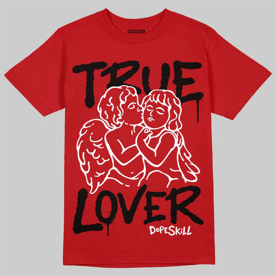 Red Sneakers DopeSkill T-Shirt True Lover Graphic Streetwear - Red