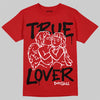 Red Sneakers DopeSkill T-Shirt True Lover Graphic Streetwear - Red