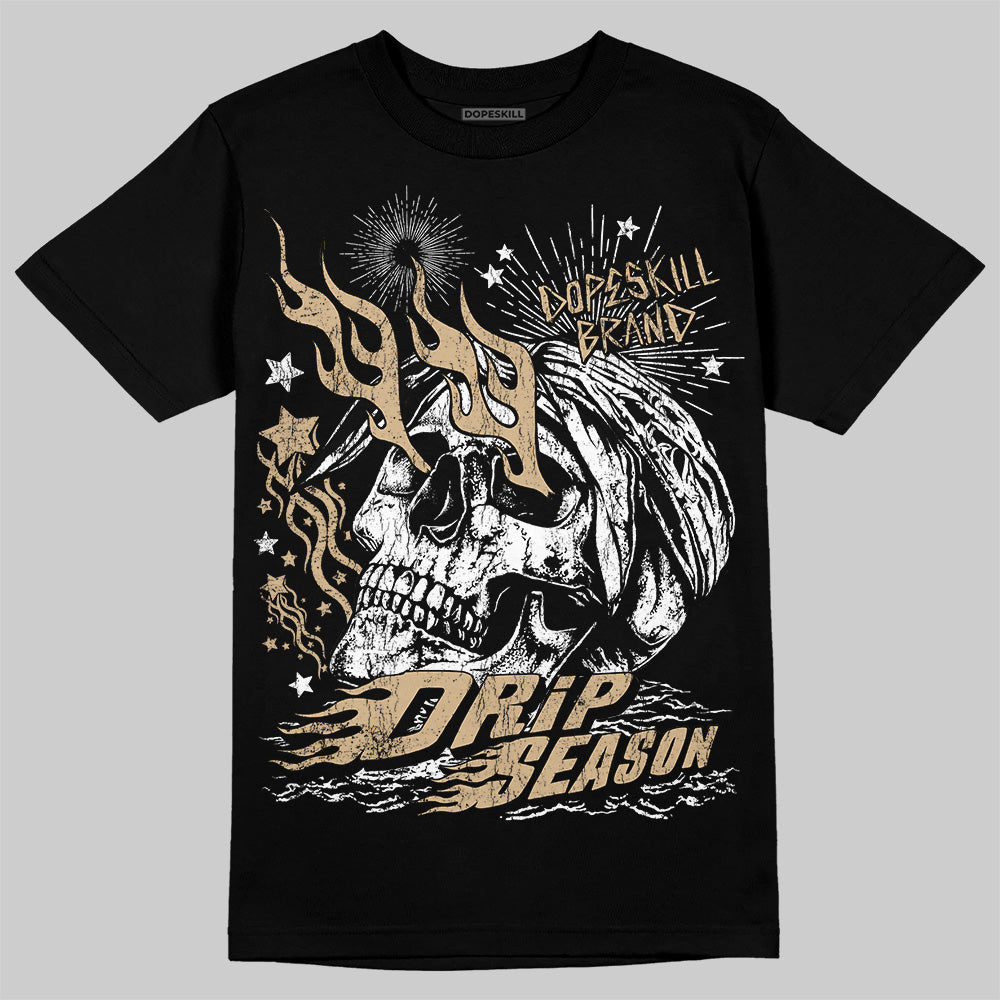 TAN Sneakers DopeSkill T-Shirt Drip Season Graphic Streetwear - Black