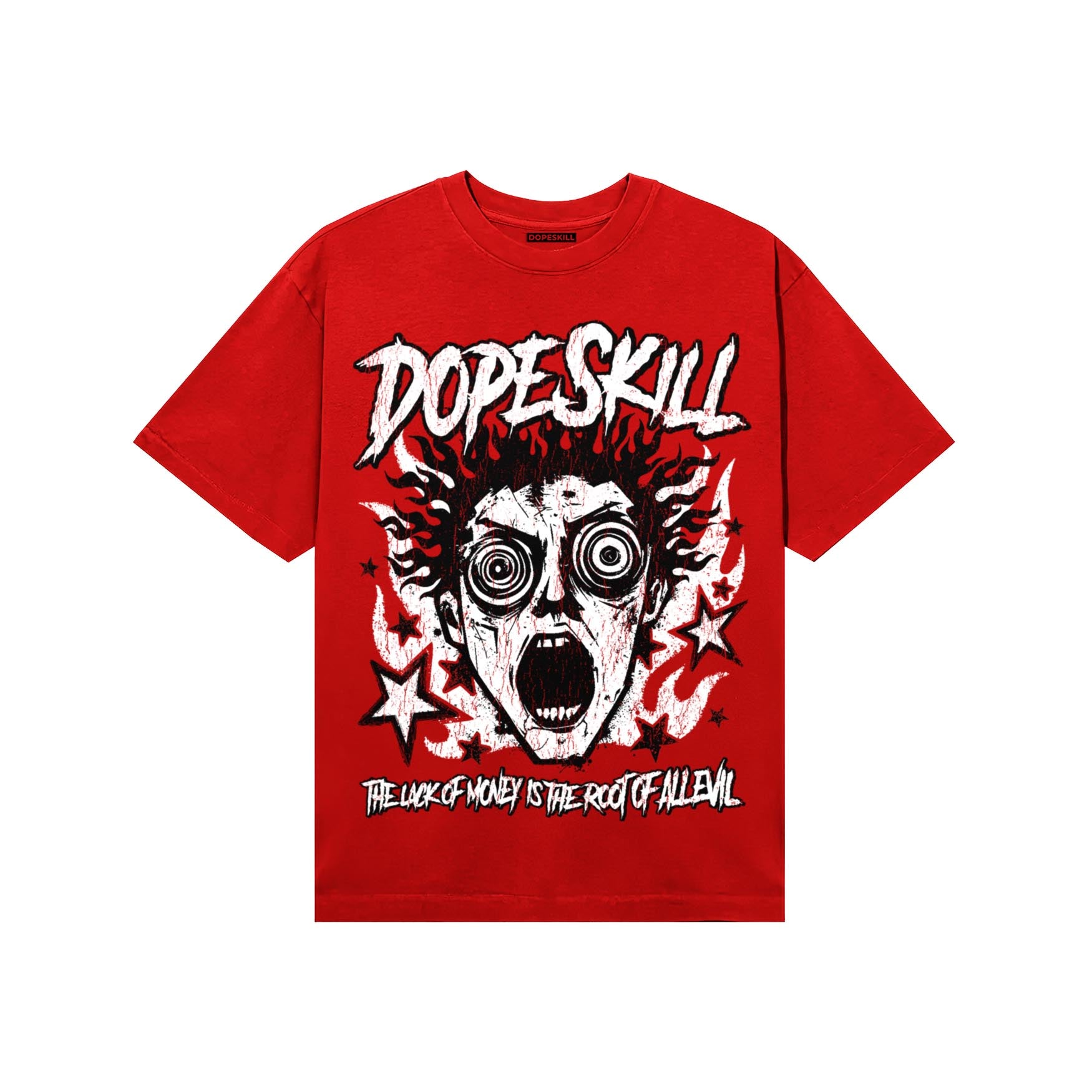 Red Sneakers DopeSkill T-Shirt Root of Evil Graphic Streetwear - Red