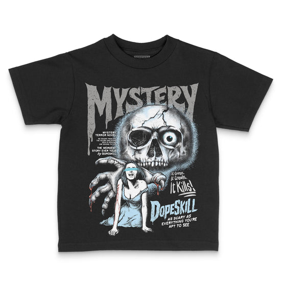 Jordan 4 Retro GS “Blue Chill” DopeSkill Toddler Kids T-shirt Mystery Ghostly Grasp Graphic Streetwear - Black