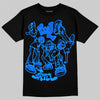 Royal Blue Sneakers DopeSkill T-Shirt Real Y2K Players Graphic Streetwear - Black