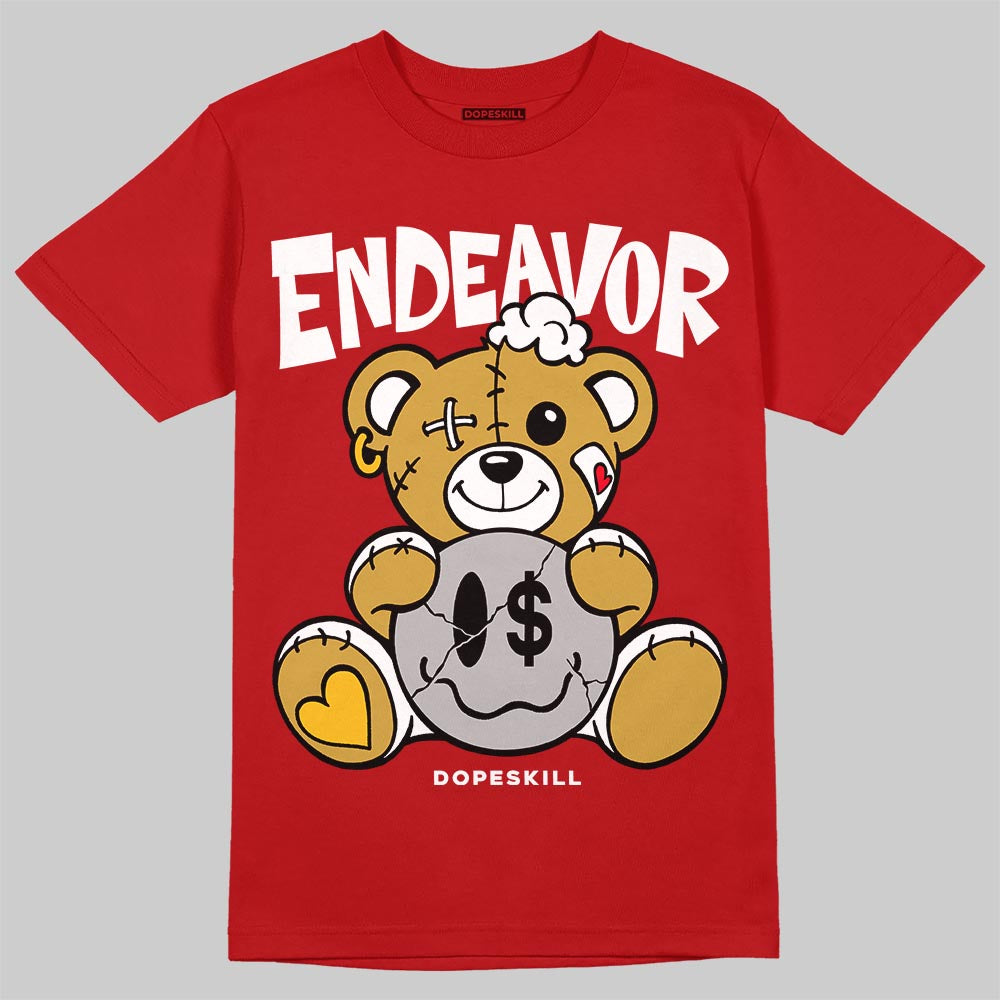 Red Sneakers DopeSkill T-Shirt Endeavor Graphic Streetwear - Red