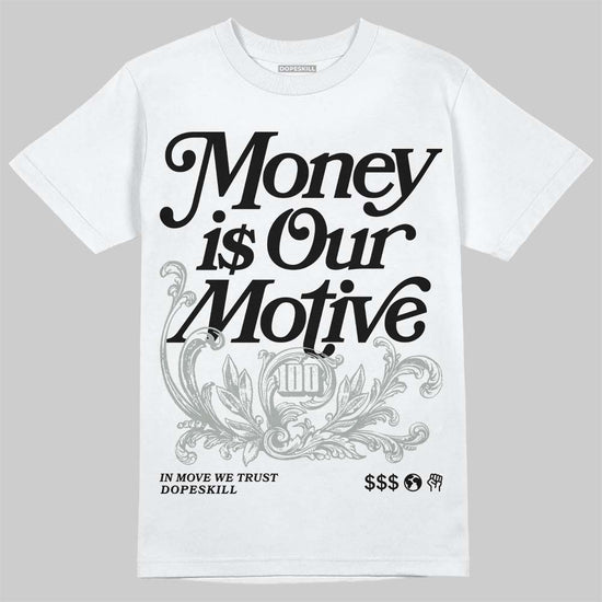 New Balance 1906R ‘White Gold’ DopeSkill T-Shirt Money Is Our Motive Typo Graphic Streetwear - White