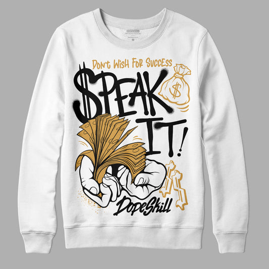 Jordan 11 "Gratitude" DopeSkill Sweatshirt Speak It Graphic Streetwear - White