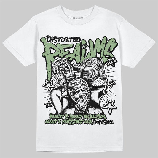 Jordan 4 Retro “Seafoam” DopeSkill T-Shirt Distorted Realms Graphic Streetwear - White