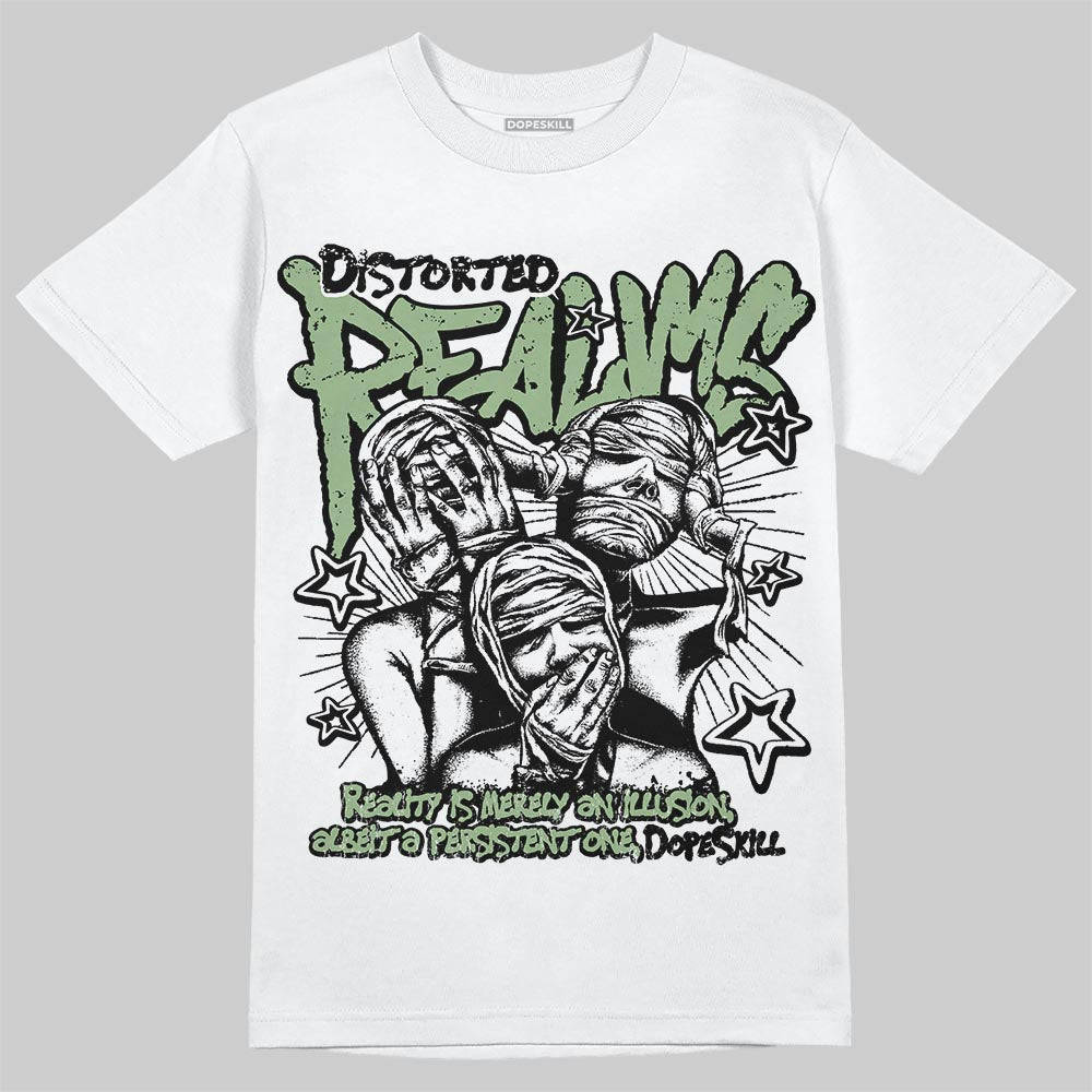 Jordan 4 Retro “Seafoam” DopeSkill T-Shirt Distorted Realms Graphic Streetwear - White
