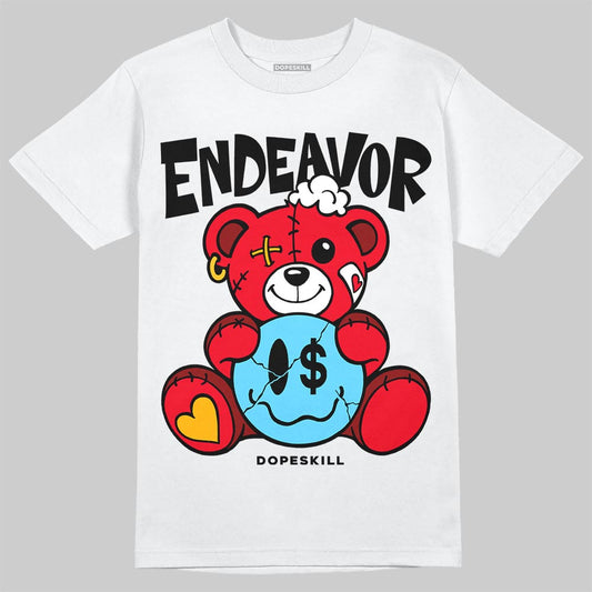 Red Sneakers DopeSkill T-Shirt Endeavor Graphic Streetwear - White