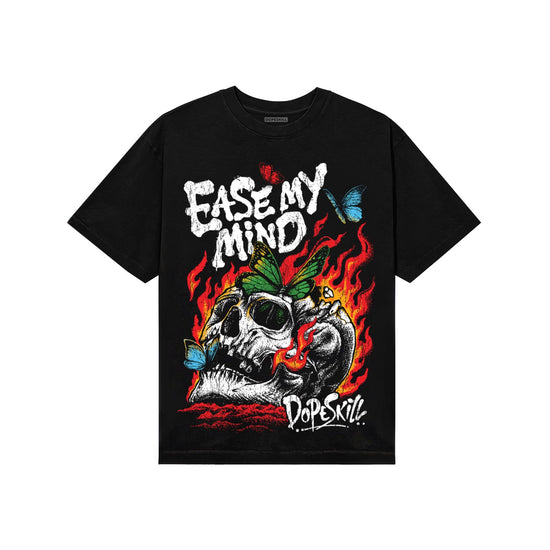 Red Sneakers DopeSkill T-Shirt Ease My Mind Graphic Streetwear - black
