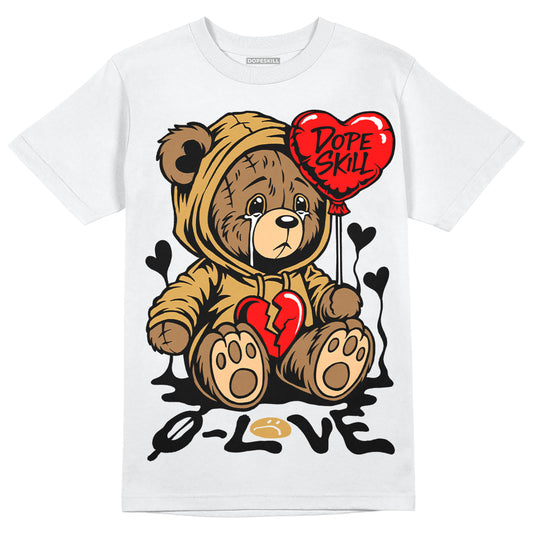 Jordan 11 "Gratitude" DopeSkill T-Shirt Broken Bear Graphic Streetwear - White