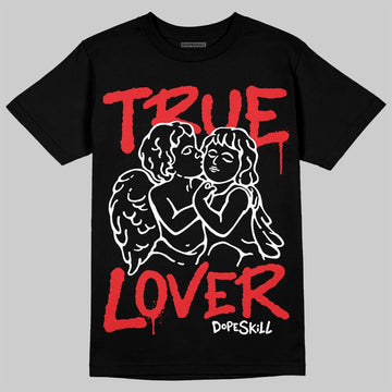 Red Sneakers DopeSkill T-Shirt True Lover Graphic Streetwear - black