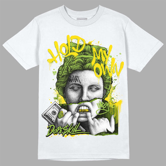 SB Dunk Low Chlorophyll DopeSkill T-shirt Hold My Own Graphic Streetwear - White 