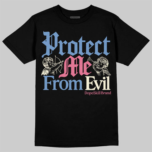 Jordan 1 High OG "Self-Expression" DopeSkill T-Shirt Protect Me From Evil Graphic Streetwear - Black
