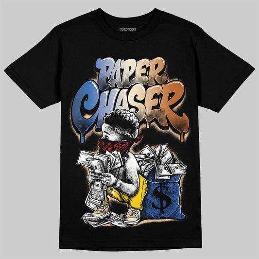 Jordan 17 Retro Low SP Infinite Archives DopeSkill T-Shirt Paper Chaser Boy Graphic Streetwear - Black