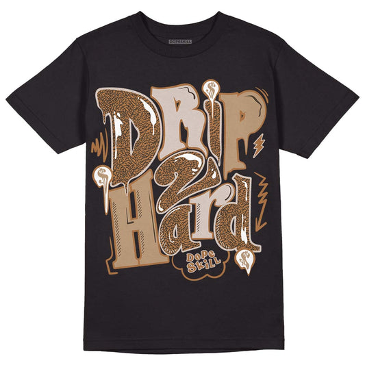 Jordan 3 Retro Palomino DopeSkill T-Shirt Drip Too Hard Graphic Streetwear - Black