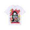 Red Sneakers DopeSkill T-Shirt Living My Best Life Graphic Streetwear - White