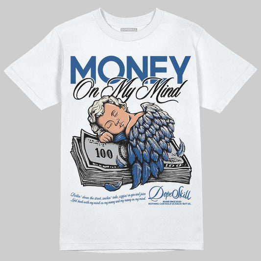 Jordan 1 Low OG “Storm Blue” DopeSkill T-Shirt MOMM Graphic Streetwear - White