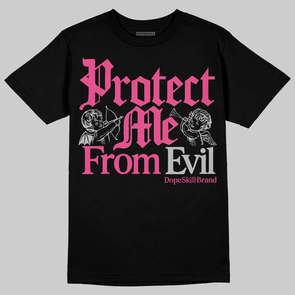 Asics Gel-1130 Pink Glo/ Black DopeSkill T-Shirt Protect Me From Evil Graphic Streetwear - black