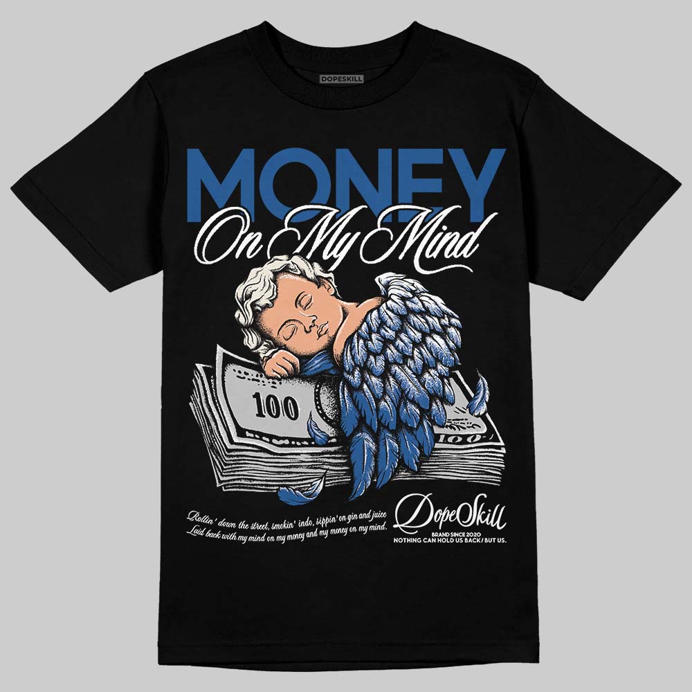 Jordan 1 Low OG “Storm Blue” DopeSkill T-Shirt MOMM Graphic Streetwear - Black