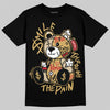 Jordan 4 Retro “Pizza” DopeSkill T-Shirt Smile Through The Pain Graphic Streetwear - Black