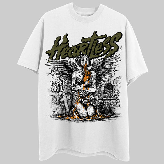 Jordan 5 "Olive" DopeSkill T-Shirt Heartless Graphic Streetwear - White