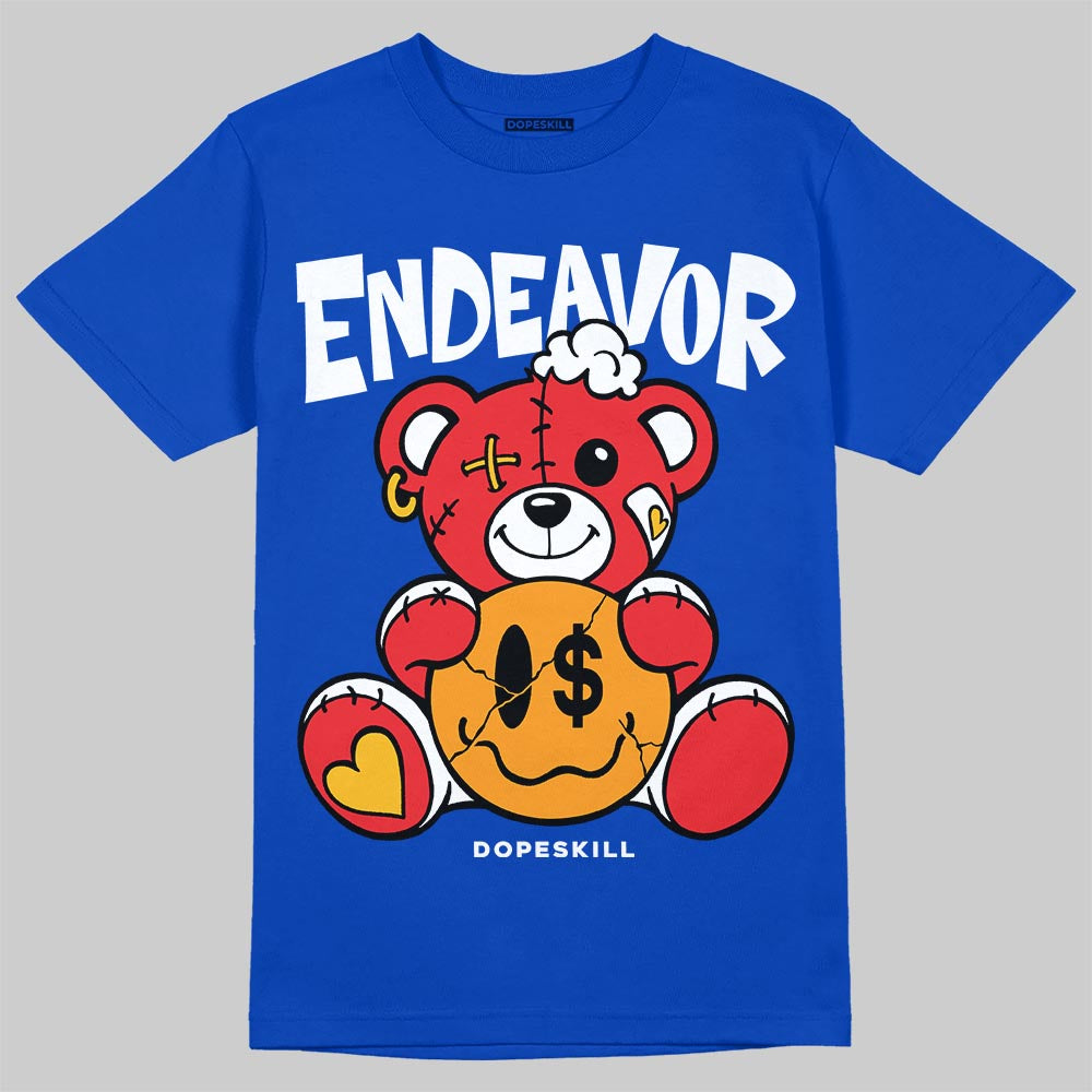 Royal Blue Sneakers DopeSkill T-Shirt Endeavor Graphic Streetwear - Royal