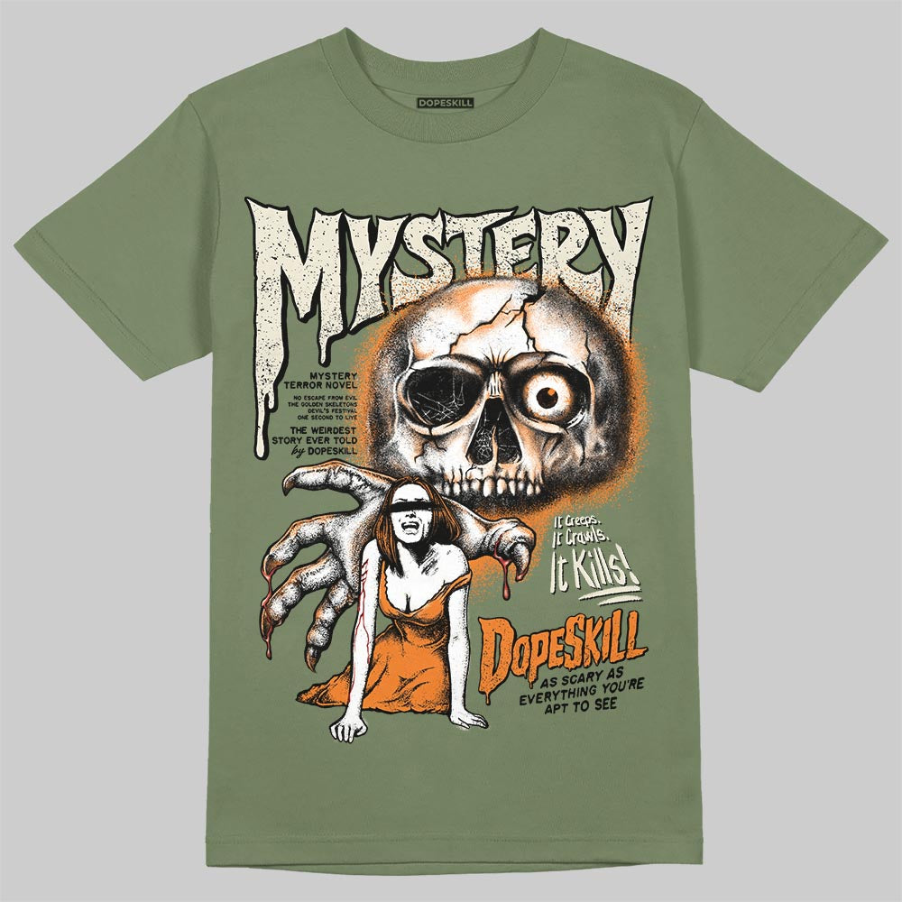 Jordan 4 Retro OG SP Undefeated (2025) DopeSkill T-Shirt Mystery Ghostly Grasp Graphic Streetwear - Military Green