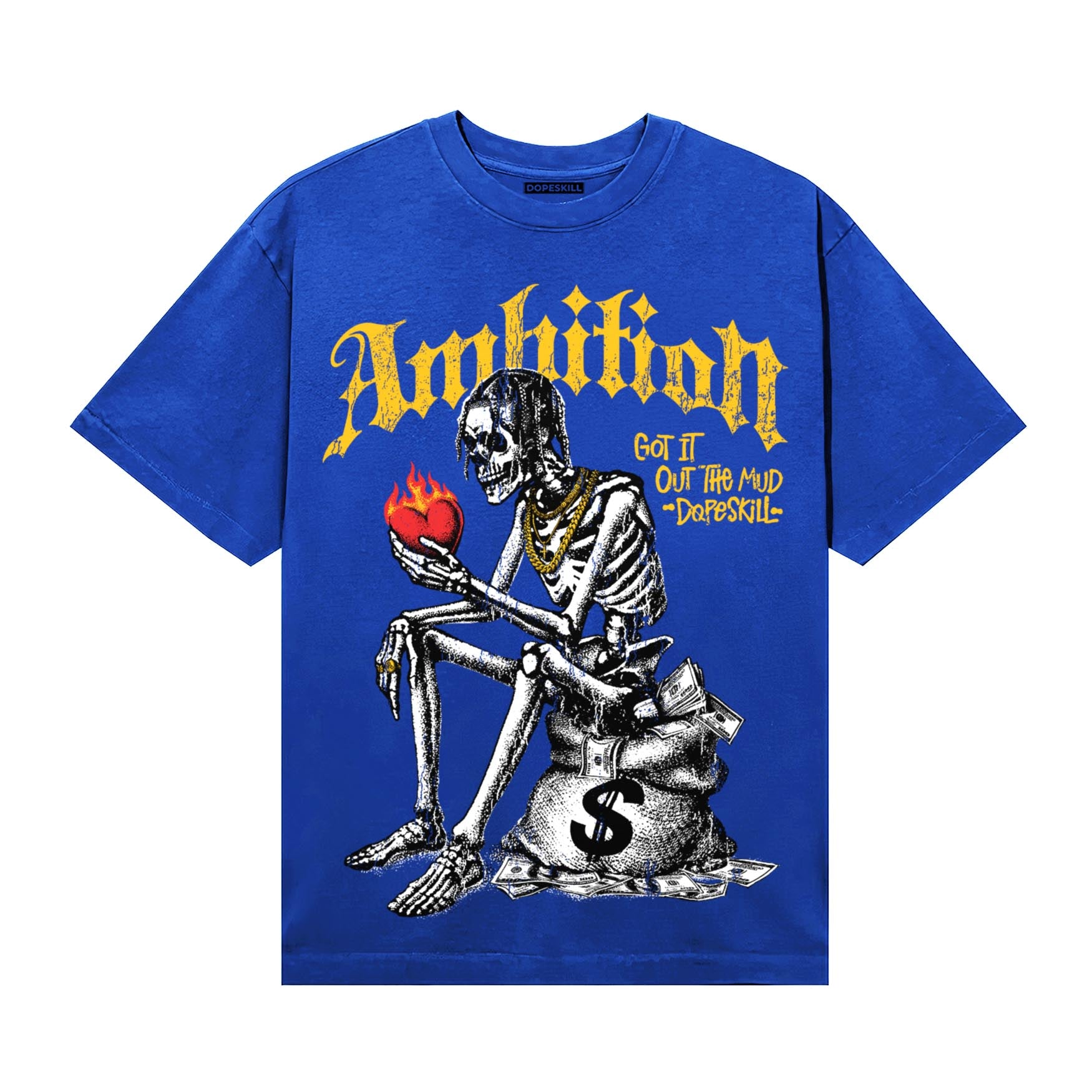 Royal Blue Sneakers DopeSkill T-Shirt Ambition Graphic Streetwear - Royal