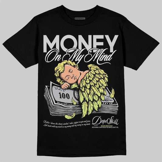 Jordan 4 GS “Light Lemon Twist” DopeSkill T-Shirt MOMM Graphic Streetwear - Black
