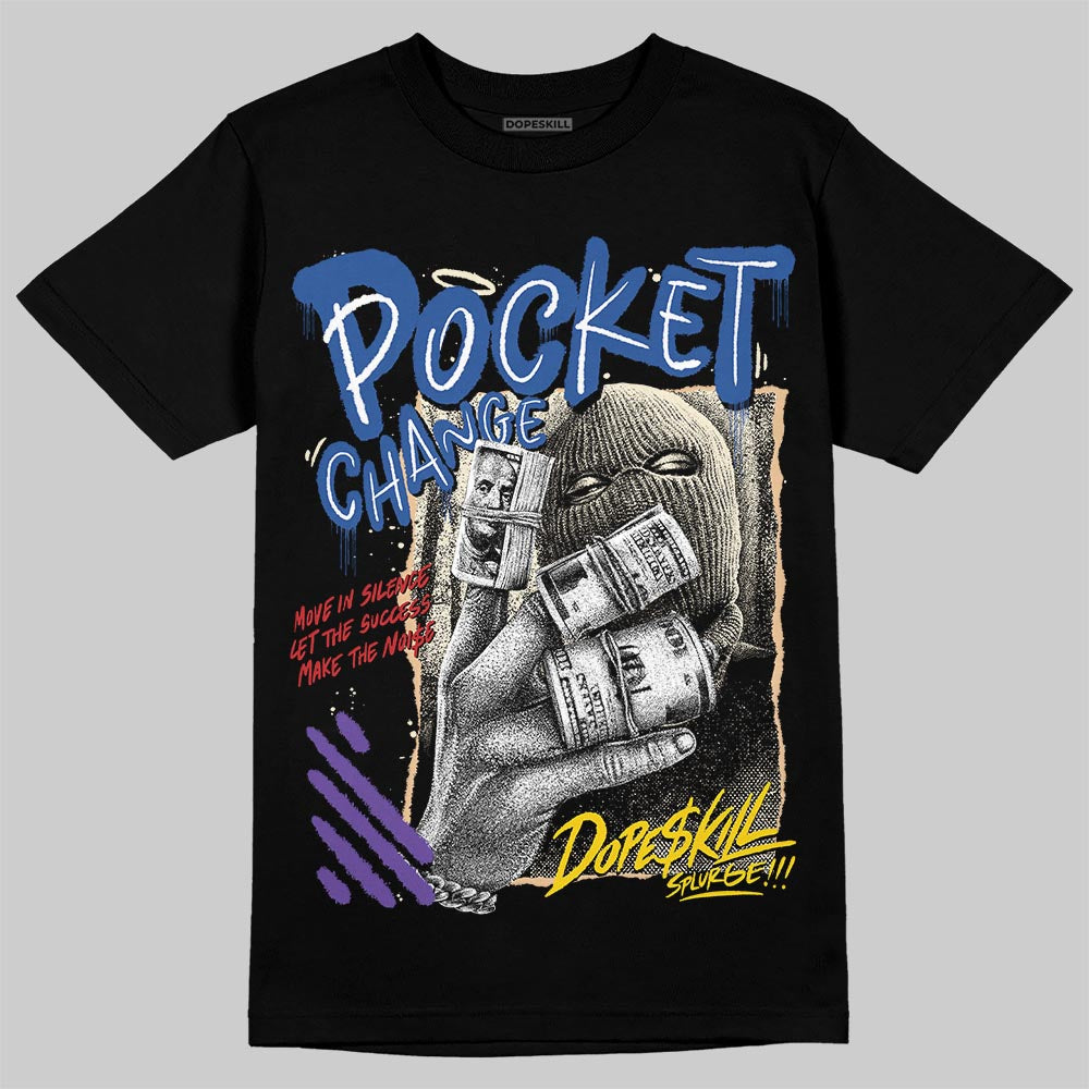 Jordan 17 Retro Low SP Infinite Archives DopeSkill T-Shirt Pocket Change Graphic Streetwear - Black