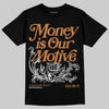 Jordan 14 Golf "US Open" DopeSkill T-Shirt Money Is Our Motive Typo Graphic Streetwear - Black