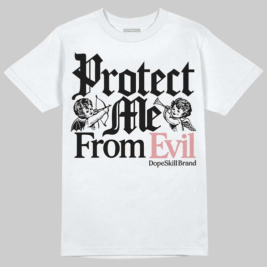 Harris Tweed x Wmns Dunk Low 'Black Phantom' DopeSkill T-Shirt Protect Me From Evil Graphic Streetwear - White