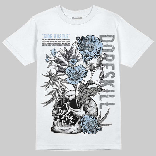 New Balance Abzorb 2000 “Silver/Blue” DopeSkill T-Shirt Side Hustle Graphic Streetwear - White