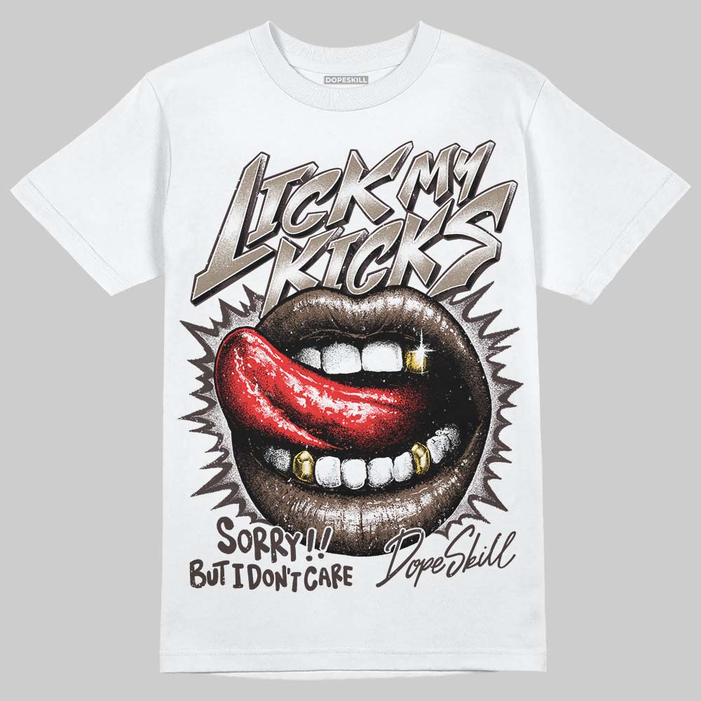 SoleFly x Air Jordan 12 Retro SP 'Cafecito/Baroque Brown' DopeSkill T-Shirt Lick My Kicks Graphic Streetwear - White