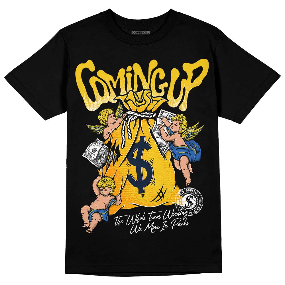 Dunk Low Vintage “Michigan” DopeSkill T-Shirt Money Bag Coming Up Graphic Streetwear - Black