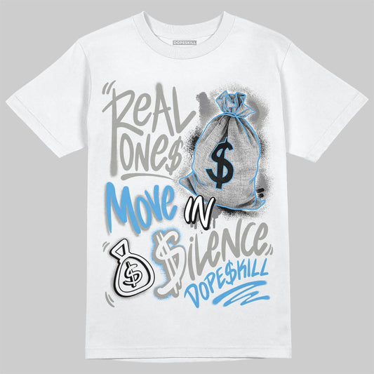 Air Max 95 OG Blue Spark DopeSkill T-Shirt Real Ones Move In Silence Graphic Streetwear - White