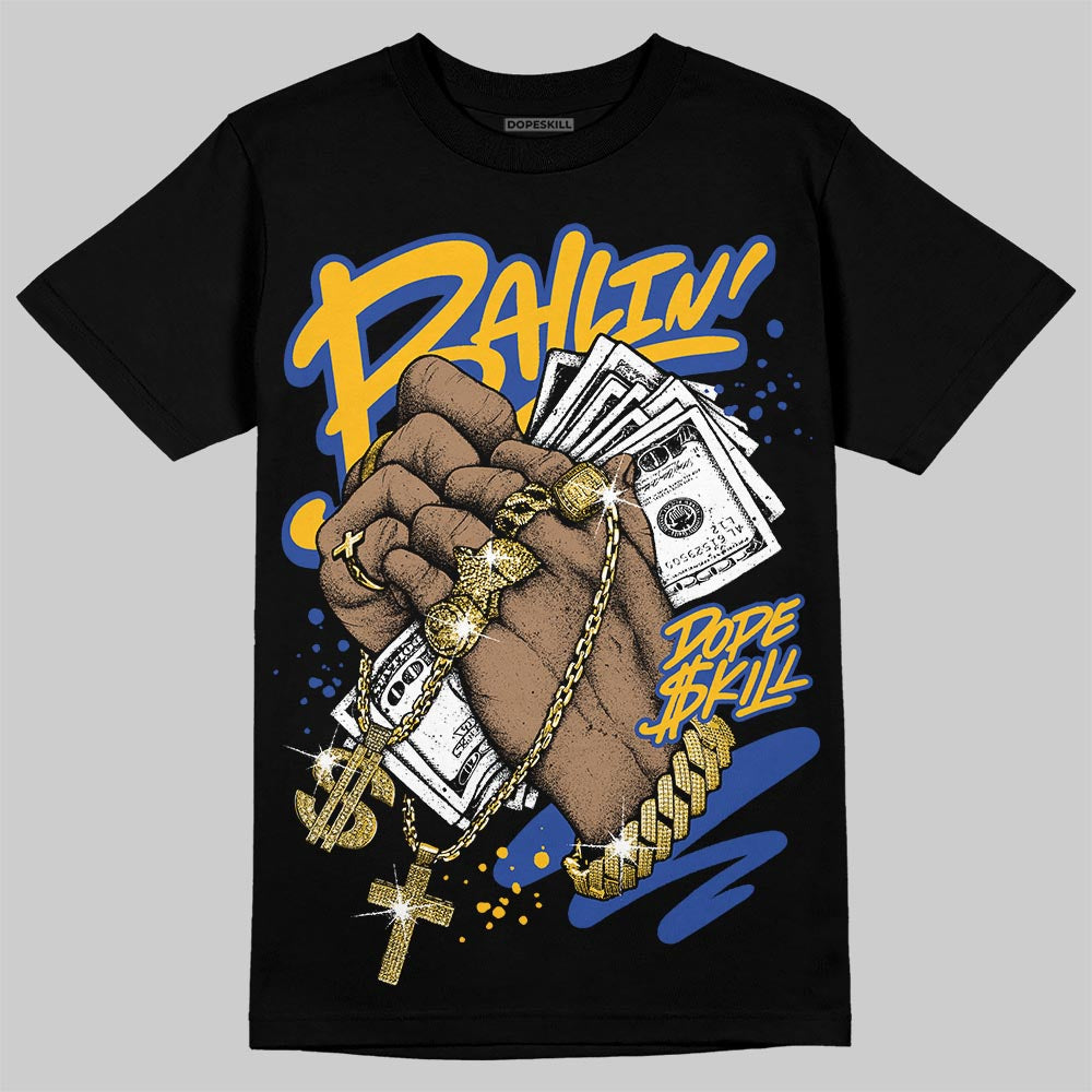Royal Blue Sneakers DopeSkill T-Shirt Always Ballin' Graphic Streetwear - Black