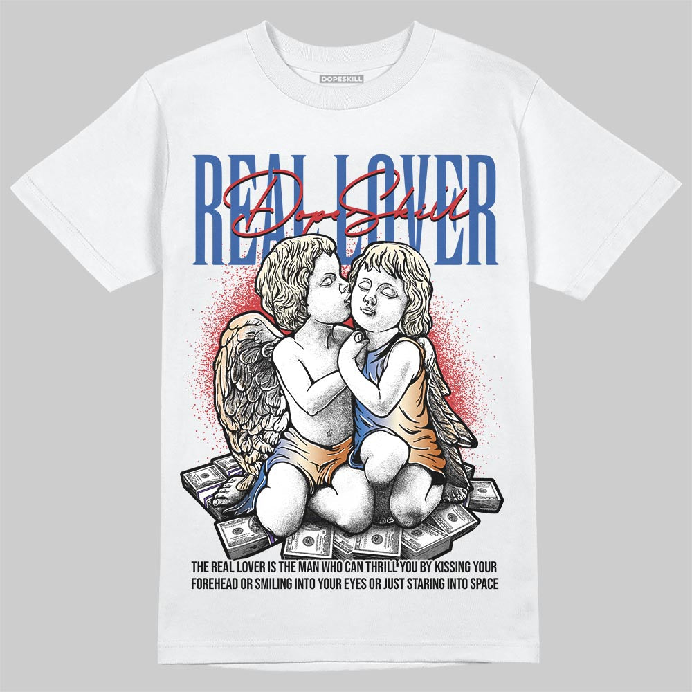 Jordan 17 Retro Low SP Infinite Archives DopeSkill T-Shirt Real Lover Graphic Streetwear - White