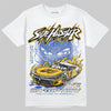Royal Blue Sneakers DopeSkill T-Shirt New Side Hustler Graphic Streetwear - White