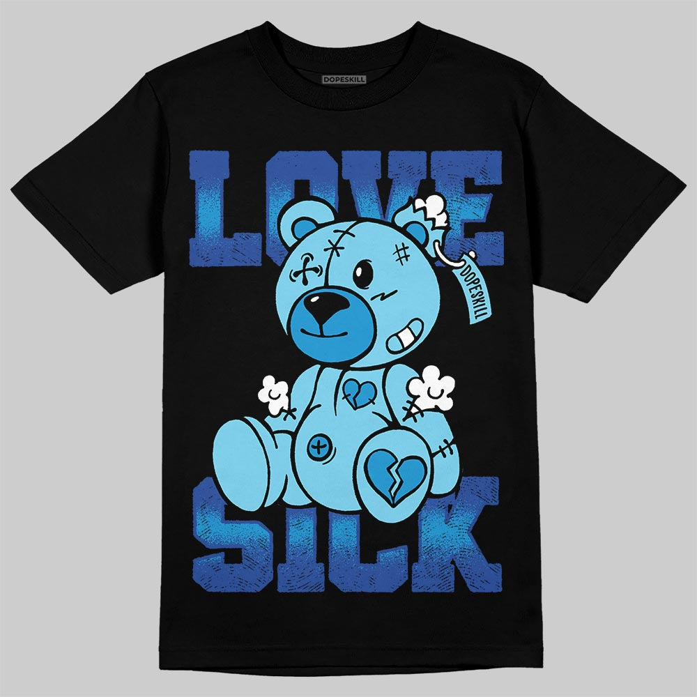 Royal Blue Sneakers DopeSkill T-Shirt Love Sick Graphic Streetwear - Black