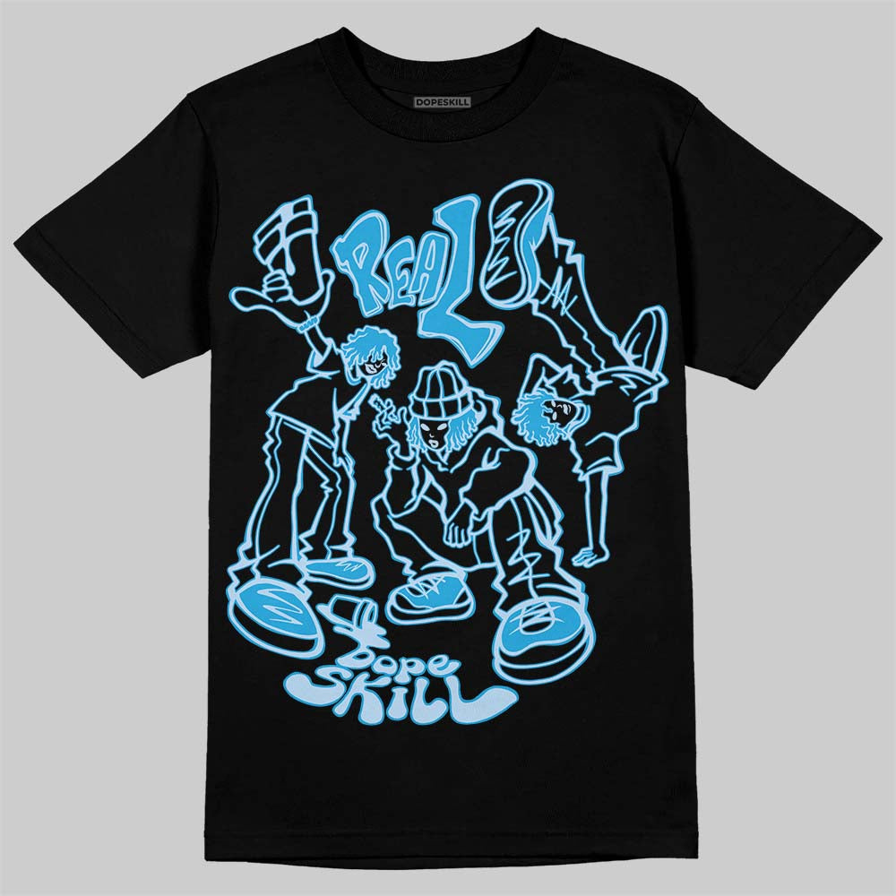 University Blue Sneakers DopeSkill T-Shirt Real Y2K Players Graphic Streetwear - Black